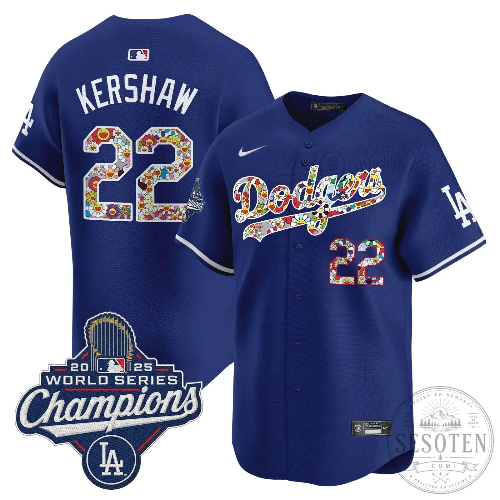 Takashi Murakami Los Angeles Dodgers Shohei Ohtani World Series Champions Jersey 102 Takashi Murakami Los Angeles Dodgers Shohei Ohtani World Series Champions Jersey
