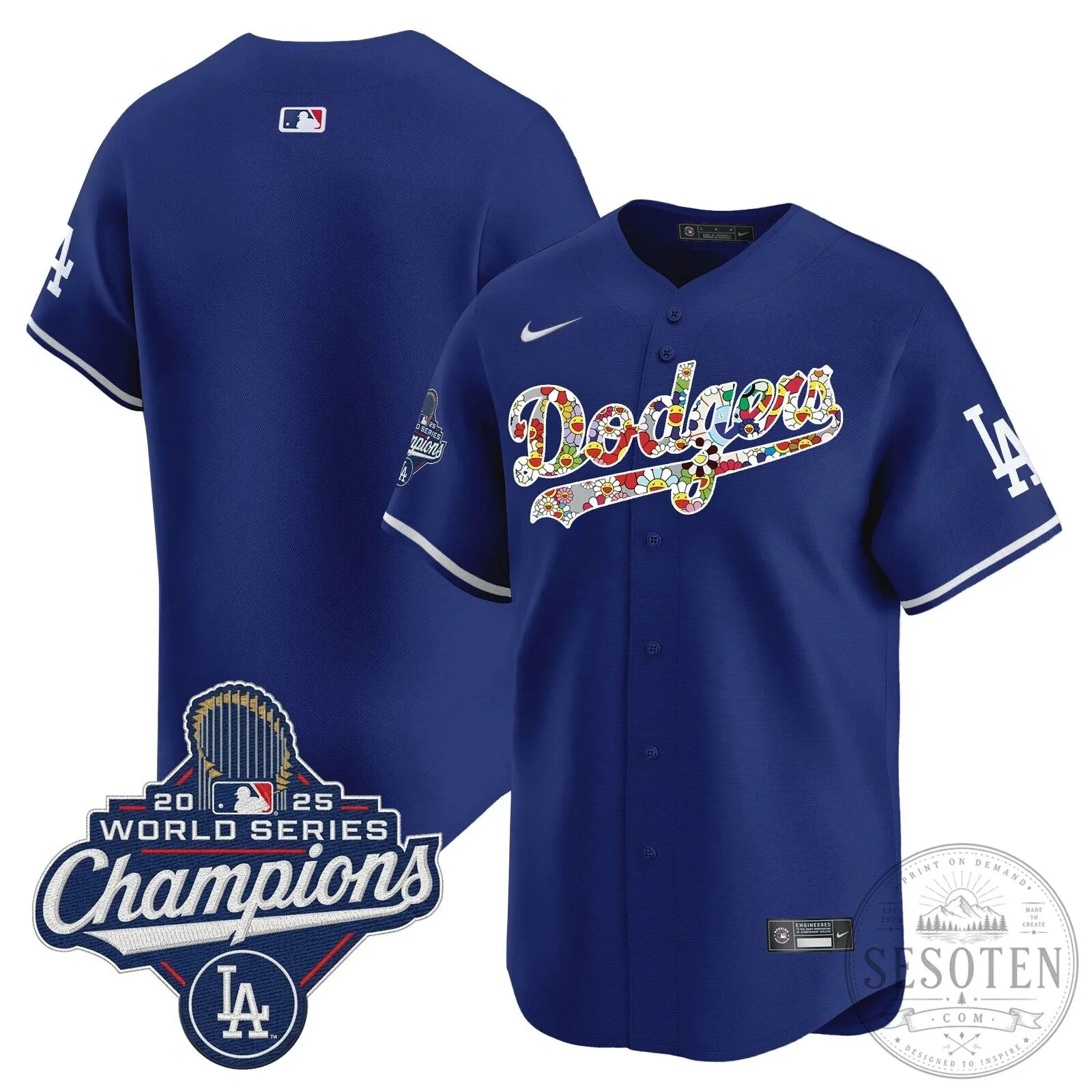 Takashi Murakami Los Angeles Dodgers Shohei Ohtani World Series Champions Jersey 107 Takashi Murakami Los Angeles Dodgers Shohei Ohtani World Series Champions Jersey