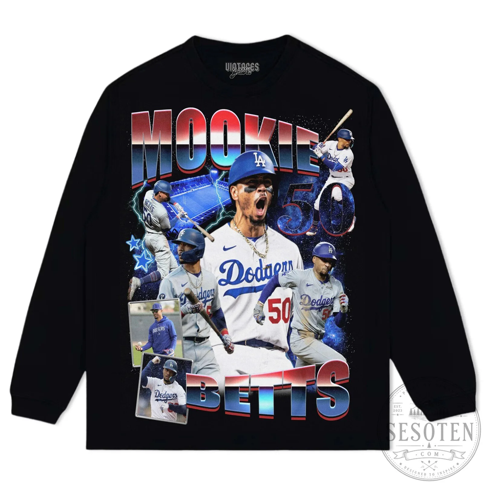 Los Angeles Dodgers Graphic T-Shirt featuring Mookie Betts 24 Los Angeles Dodgers Graphic T-Shirt featuring Mookie Betts
