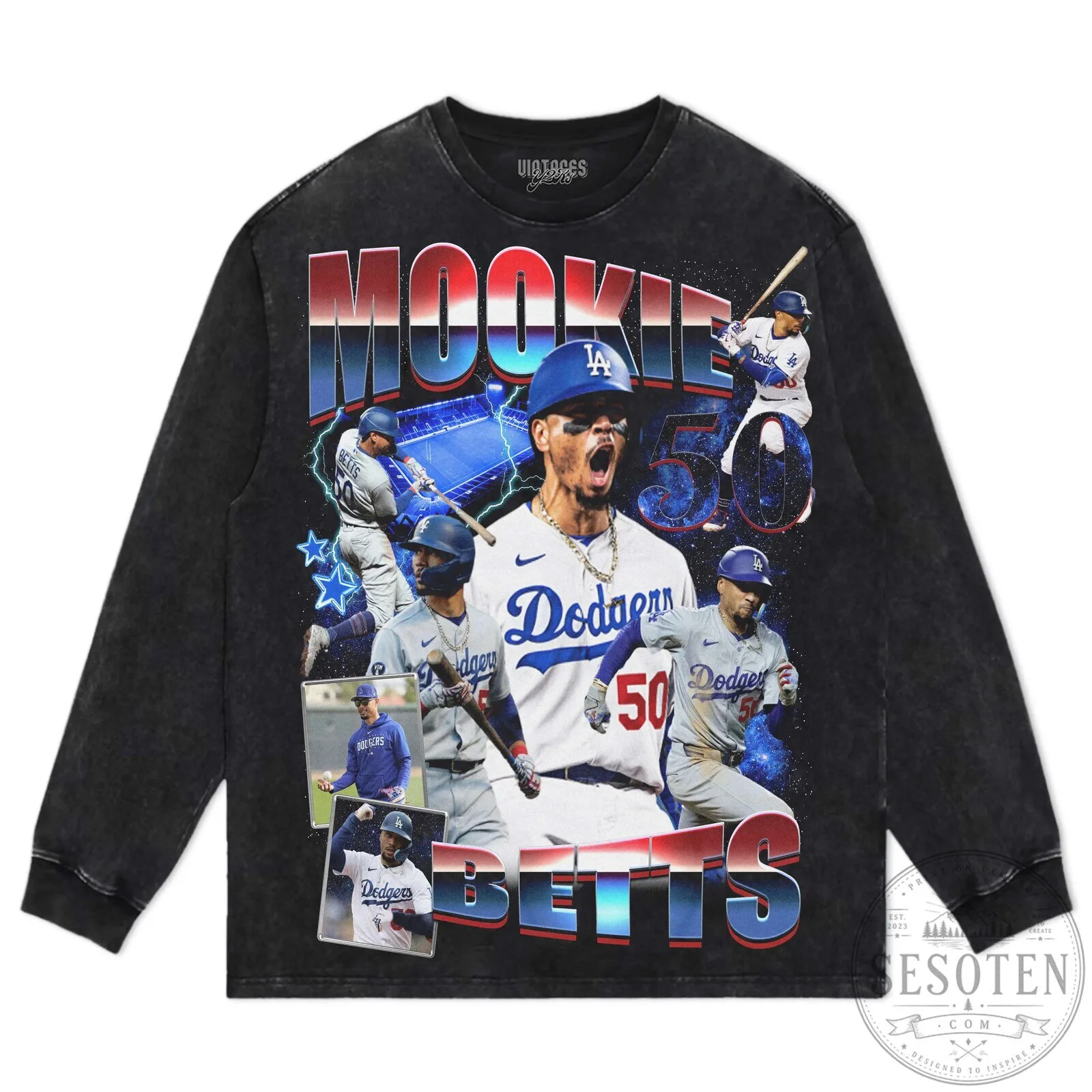 Los Angeles Dodgers Graphic T-Shirt featuring Mookie Betts 33 Los Angeles Dodgers Graphic T-Shirt featuring Mookie Betts