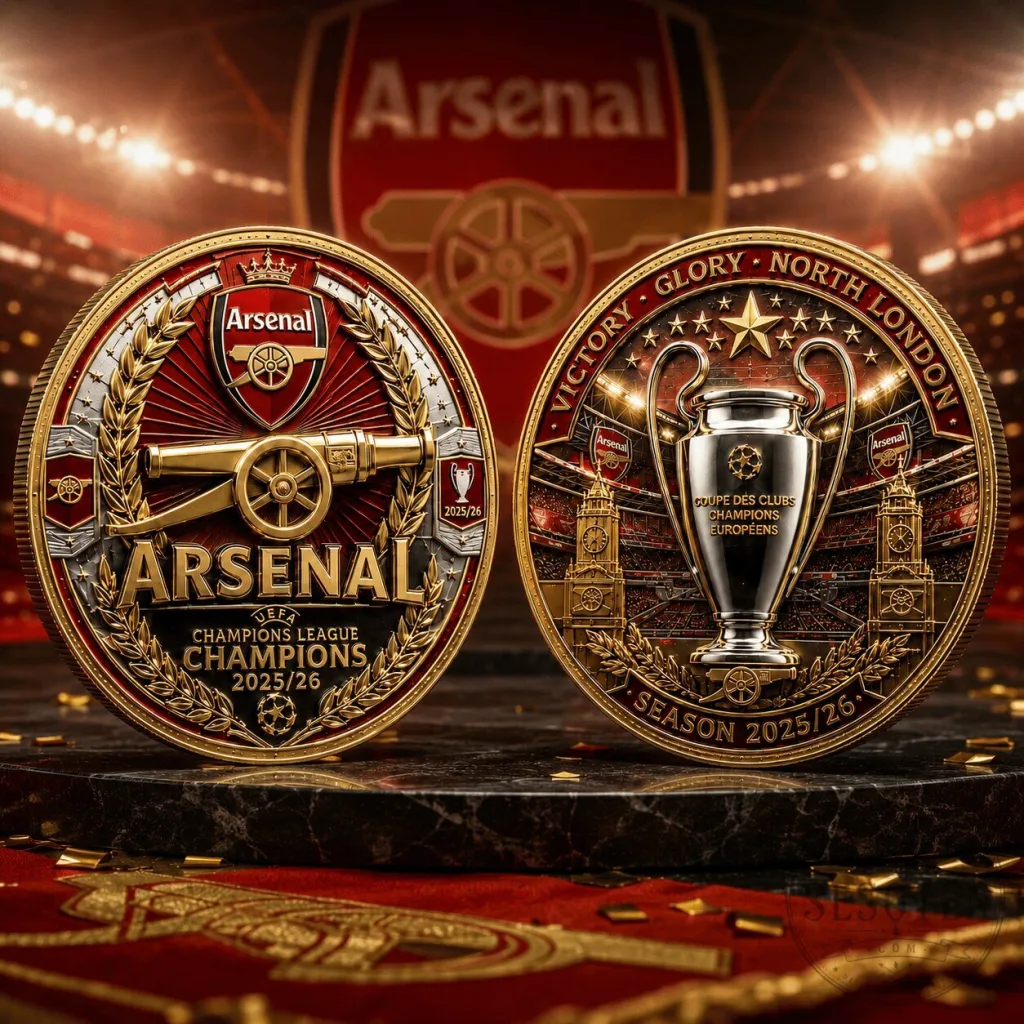 Arsenal Football Club UEFA Champions League 2025-2026 Commemorative Coin Arsenal Football Club UEFA Champions League 2025-2026 Commemorative Coin