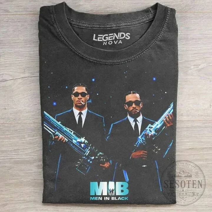New York Knicks Jalen Brunson Josh Hart Men In Black Movie T-Shirt 2 New York Knicks Jalen Brunson Josh Hart Men In Black Movie T-Shirt