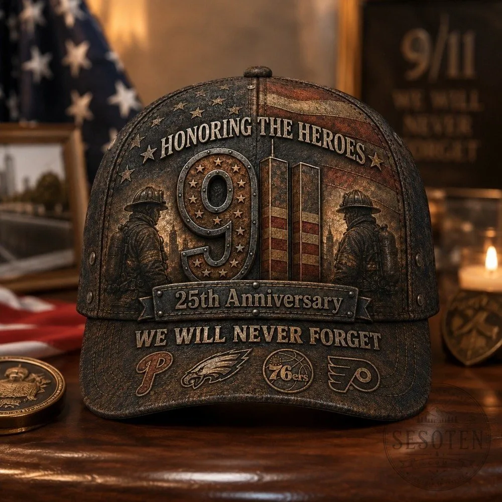 25th Anniversary Cap Hat for 9/11 Firefighters - We Will Never Forget Heroes 14 25th Anniversary Cap Hat for 9/11 Firefighters - We Will Never Forget Heroes