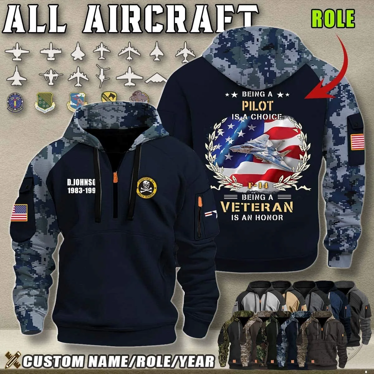 Crew Chief Veteran Honor F-22 Fighter Jet American Flag Camouflage Hoodie 16 Crew Chief Veteran Honor F-22 Fighter Jet American Flag Camouflage Hoodie