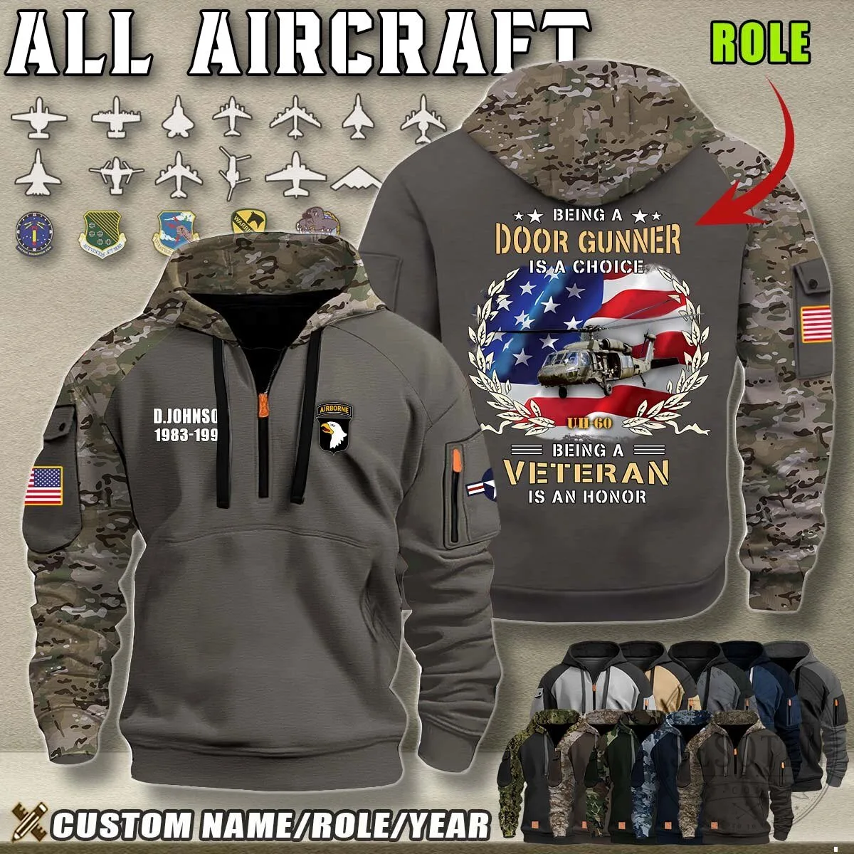 Crew Chief Veteran Honor F-22 Fighter Jet American Flag Camouflage Hoodie 19 Crew Chief Veteran Honor F-22 Fighter Jet American Flag Camouflage Hoodie