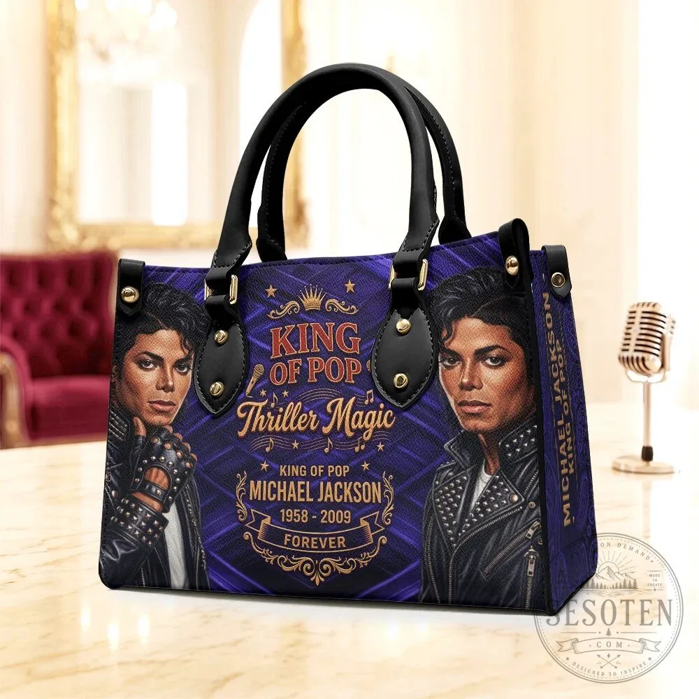 Michael Jackson King of Pop Thriller Magic Forever Leather Handbag 6 Michael Jackson King of Pop Thriller Magic Forever Leather Handbag