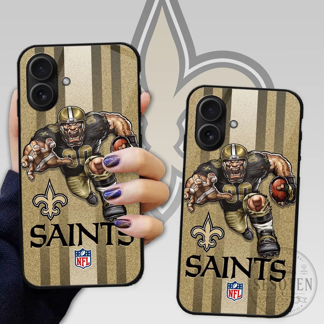 New Orleans Saints Football Team Player Gold Stripes Phone Case