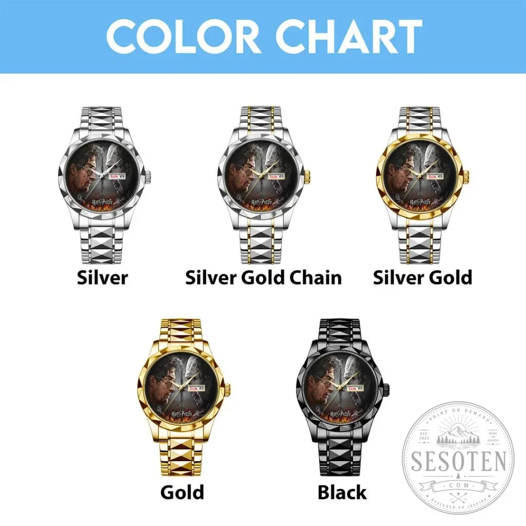 Harry Potter and Lord Voldemort Duel Scene Stainless Steel Quartz Watch 10 Harry Potter and Lord Voldemort Duel Scene Stainless Steel Quartz Watch