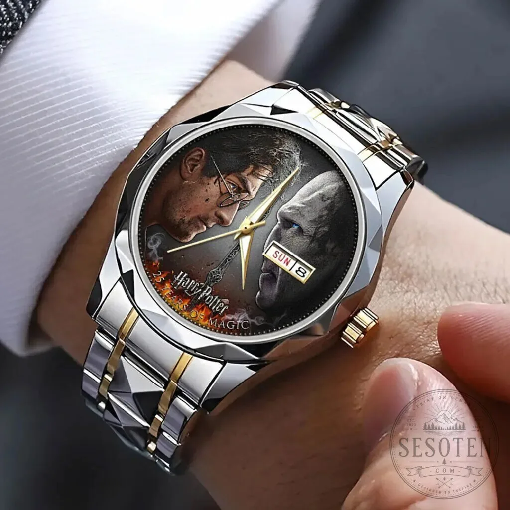 Harry Potter and Lord Voldemort Duel Scene Stainless Steel Quartz Watch 12 Harry Potter and Lord Voldemort Duel Scene Stainless Steel Quartz Watch
