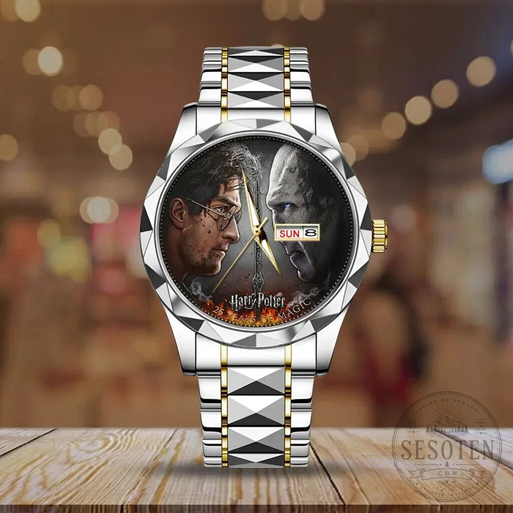 Harry Potter and Lord Voldemort Duel Scene Stainless Steel Quartz Watch 13 Harry Potter and Lord Voldemort Duel Scene Stainless Steel Quartz Watch