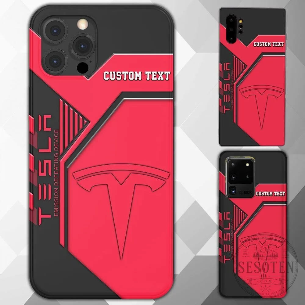 Tesla Custom Name Phone Case for iPhone and Android Models