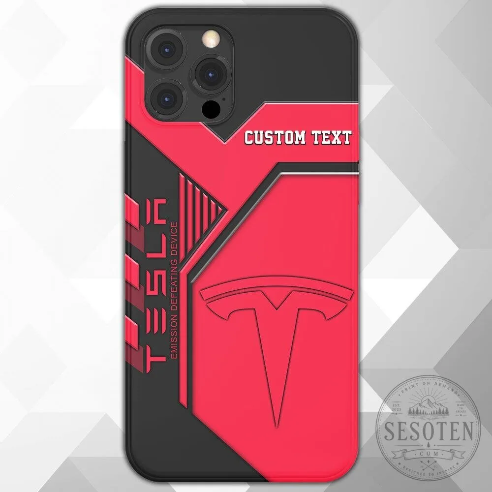 Tesla Custom Name Phone Case for iPhone and Android Models 7 Tesla Custom Name Phone Case for iPhone and Android Models