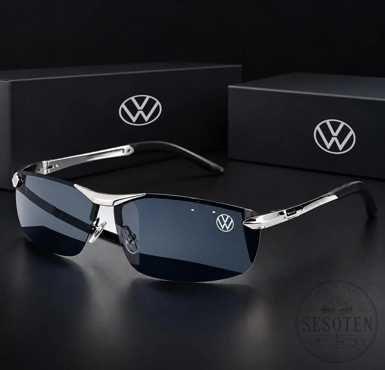 Volkswagen Logo Sport Design Polarized Men's Sunglasses