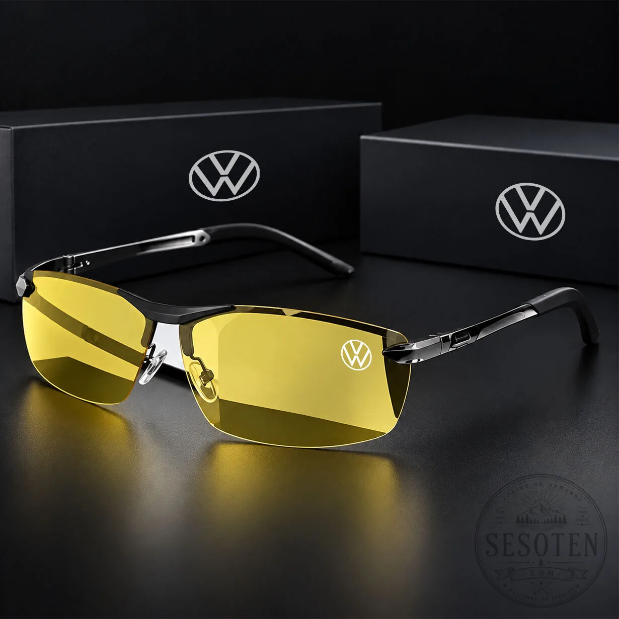 Volkswagen Logo Sport Design Polarized Men's Sunglasses 7 Volkswagen Logo Sport Design Polarized Men