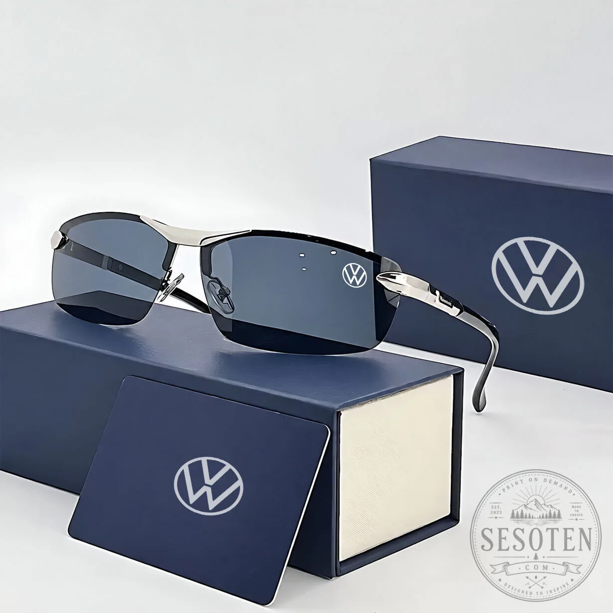 Volkswagen Logo Sport Design Polarized Men's Sunglasses 9 Volkswagen Logo Sport Design Polarized Men