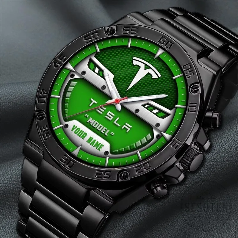 Tesla Motors Custom Name Blue Dial Elegant Fashion Design Watch 16 Tesla Motors Custom Name Blue Dial Elegant Fashion Design Watch