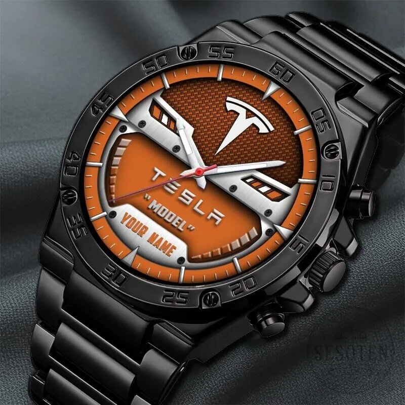 Tesla Motors Custom Name Blue Dial Elegant Fashion Design Watch 20 Tesla Motors Custom Name Blue Dial Elegant Fashion Design Watch
