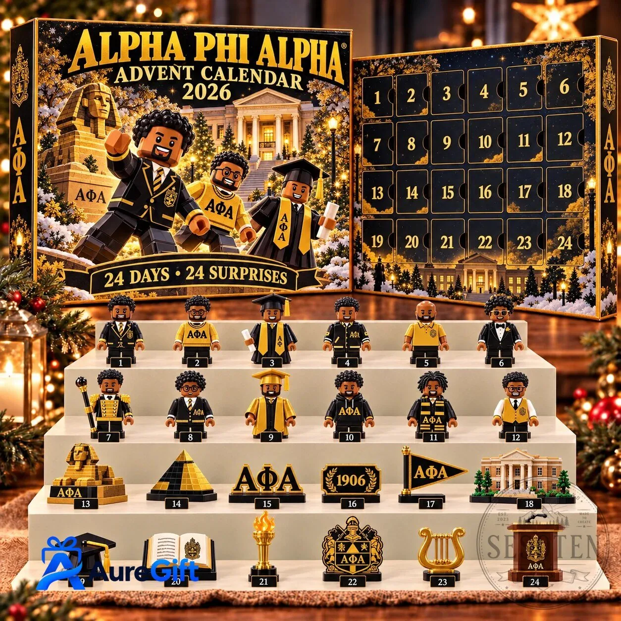 Alpha Phi Alpha Fraternity Incorporated 2026 Advent Calendar with 24 Surprises