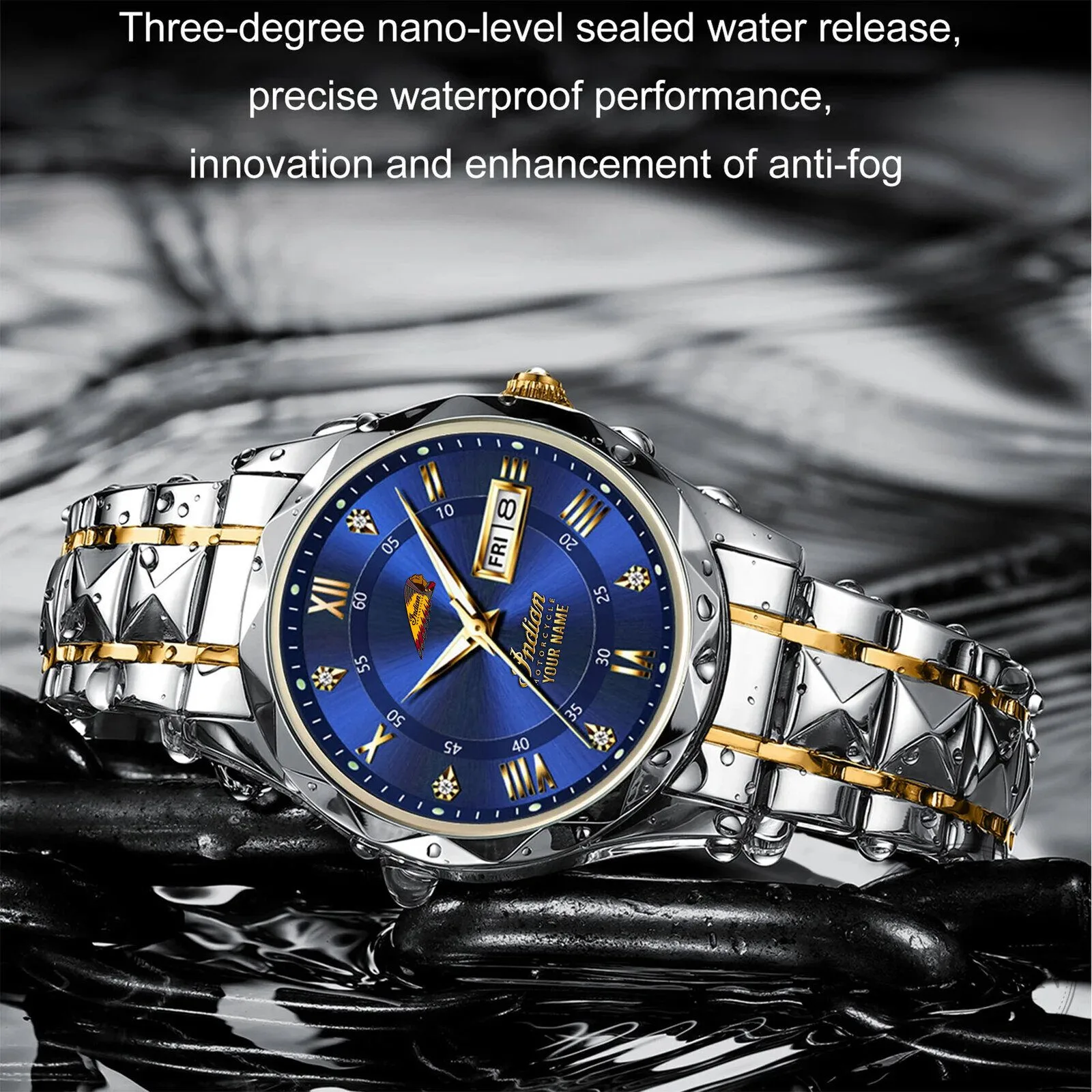 Indian Motorcycle Custom Name Elegant Fashion Design Men's Watch 19 Indian Motorcycle Custom Name Elegant Fashion Design Men