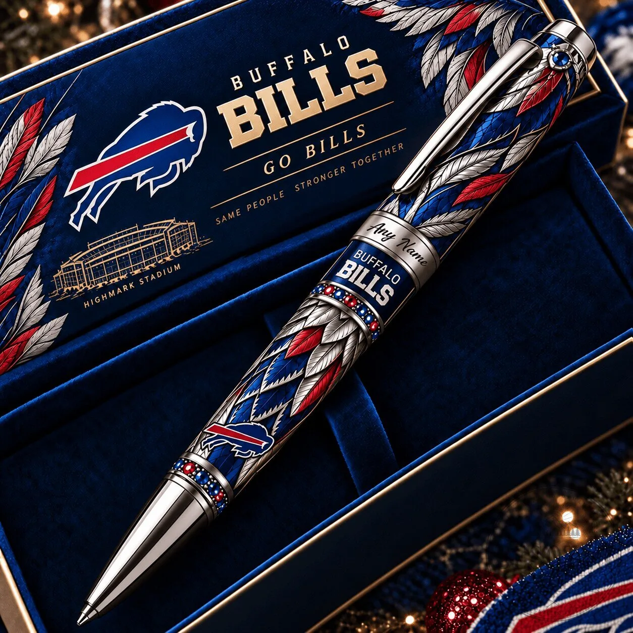 Buffalo Bills NFL Football Team Custom Engraved Ballpoint Pen Gift Set 1 Buffalo Bills NFL Football Team Custom Engraved Ballpoint Pen Gift Set