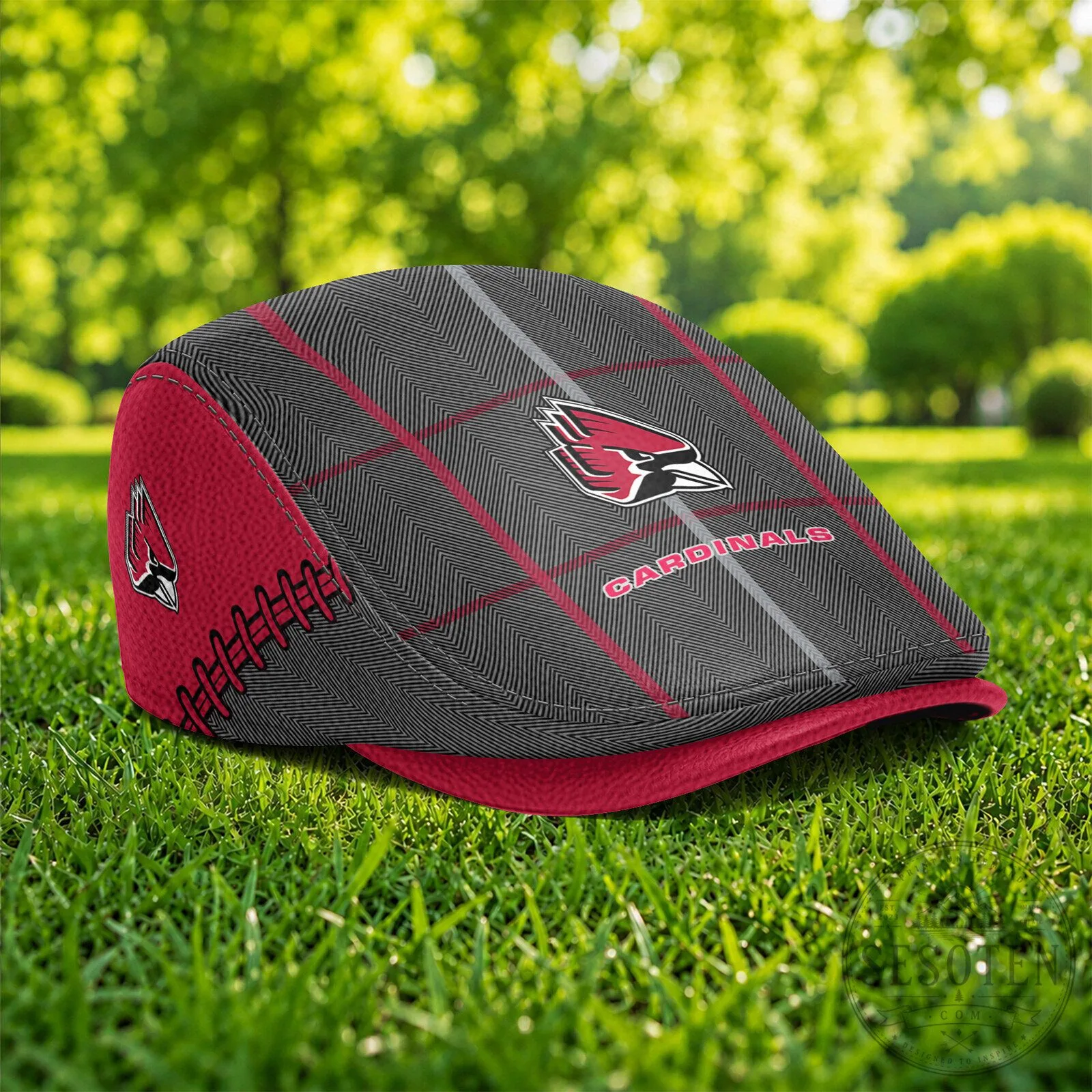 Ball State Cardinals NCAA Plaid Pattern Golf Ivy Cap Hat 9 Ball State Cardinals NCAA Plaid Pattern Golf Ivy Cap Hat