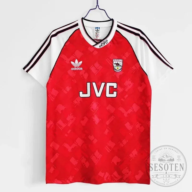 Arsenal Football Club 1990-1992 Home Retro Soccer Kit Jersey 7 Arsenal Football Club 1990-1992 Home Retro Soccer Kit Jersey