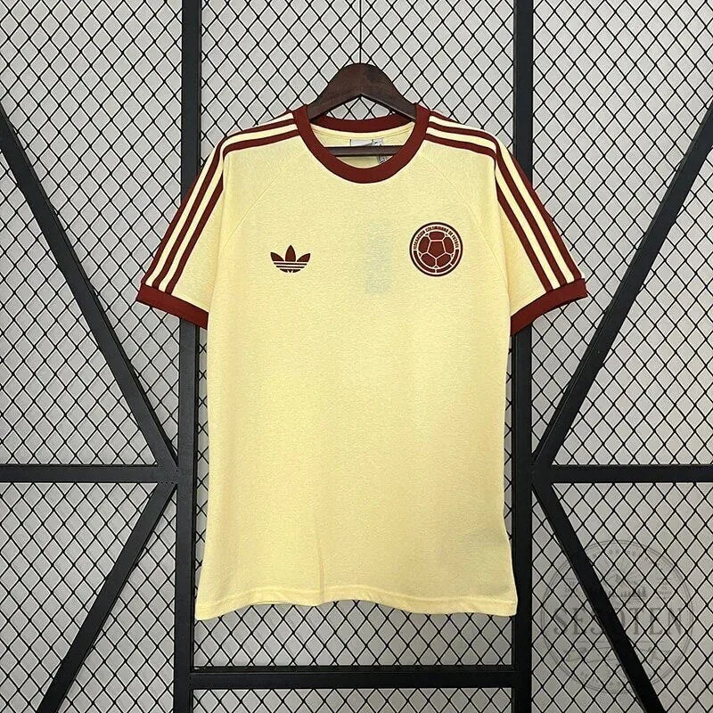Colombia National Football Team Retro 1980s Style Soccer Jersey 35 Colombia National Football Team Retro 1980s Style Soccer Jersey