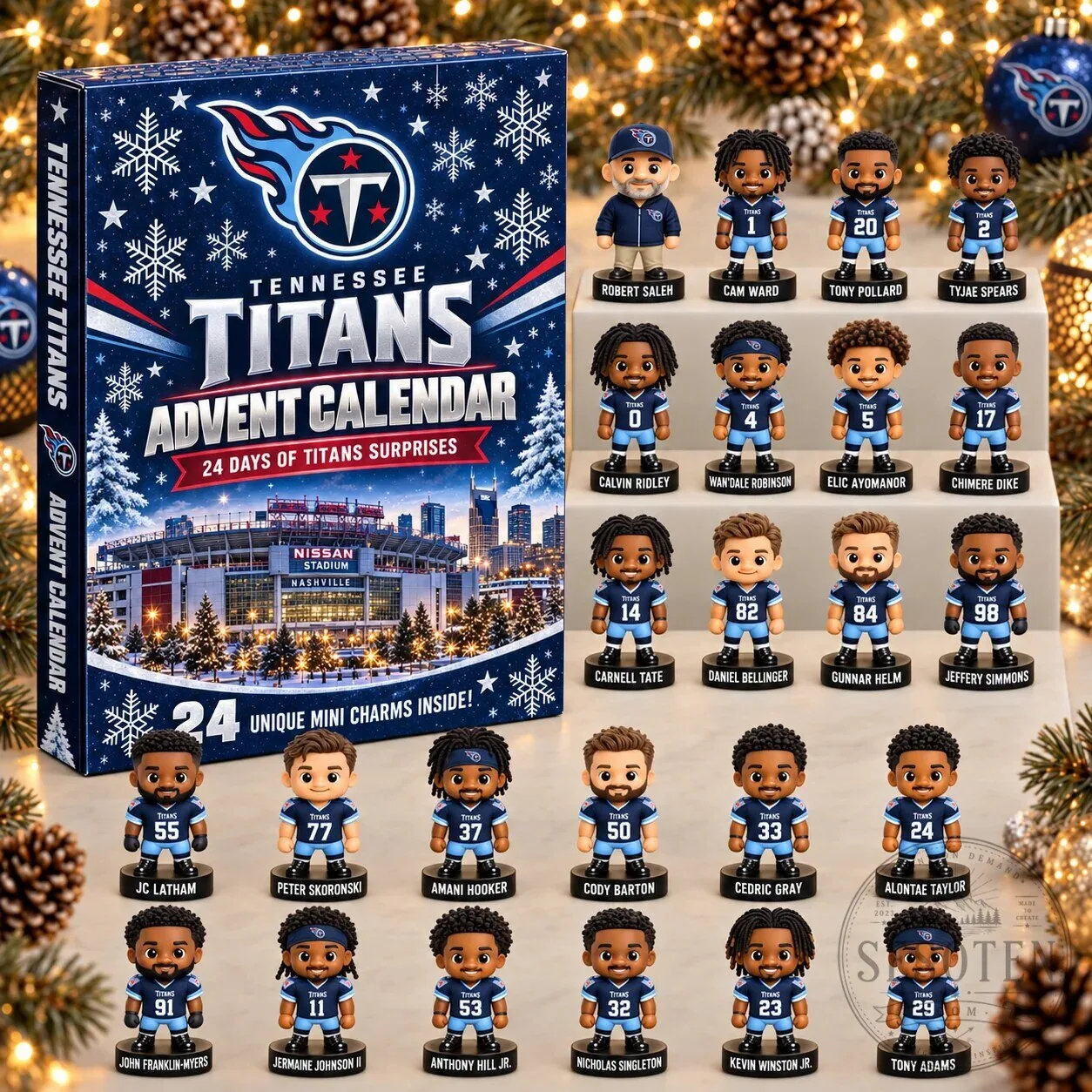 Tennessee Titans NFL Football Team 24 Days of Surprises Advent Calendar