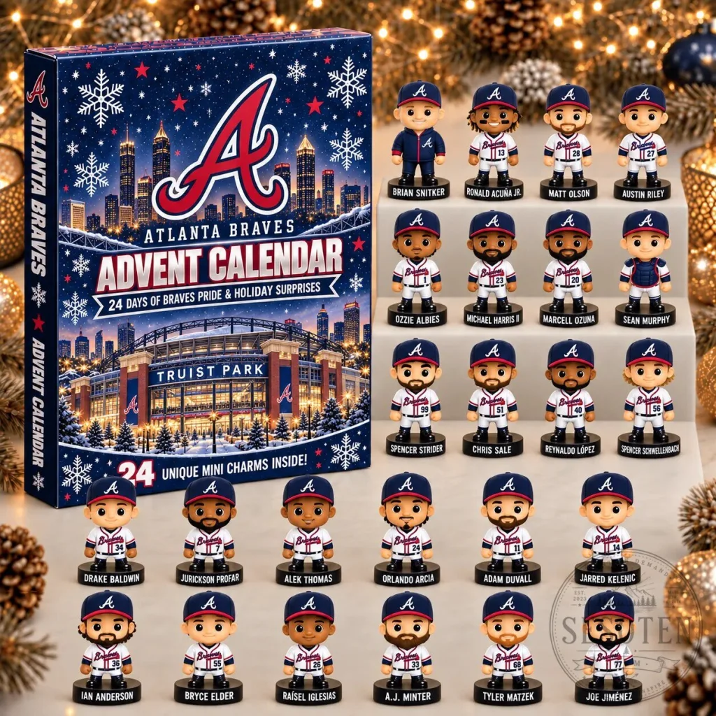 Atlanta Braves MLB Baseball Team 24 Day Holiday Advent Calendar 23 Atlanta Braves MLB Baseball Team 24 Day Holiday Advent Calendar