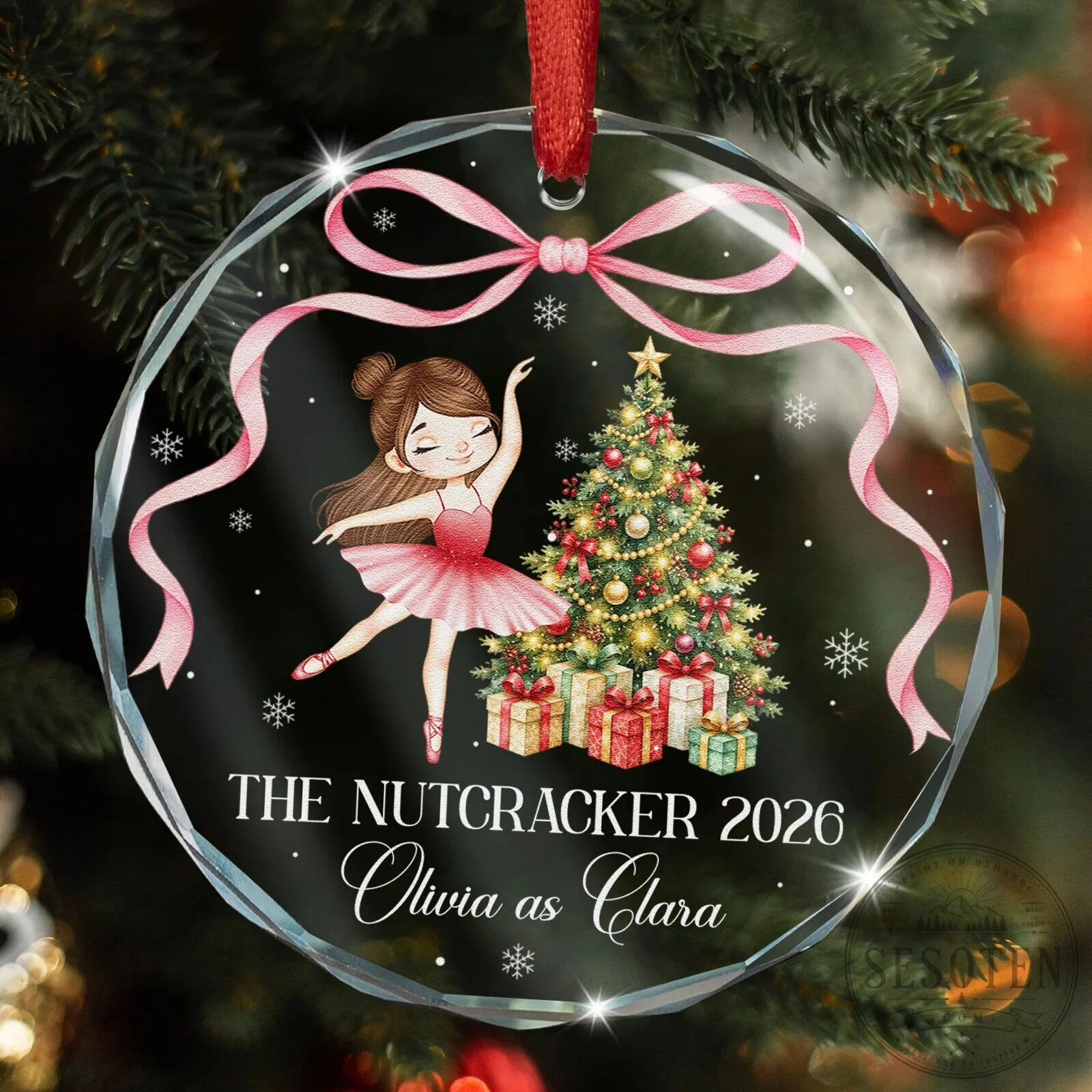 The Nutcracker Ballet Girl Personalized Christmas Ornament 10 The Nutcracker Ballet Girl Personalized Christmas Ornament