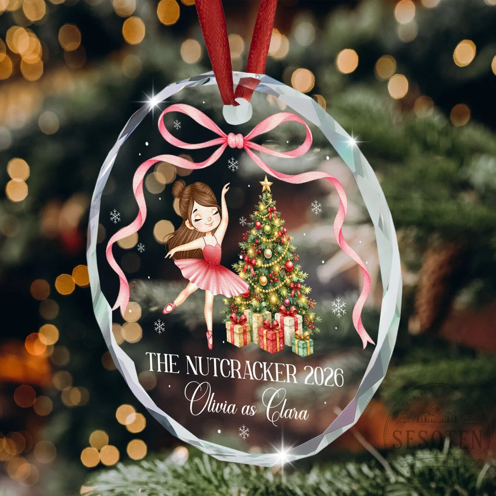 The Nutcracker Ballet Girl Personalized Christmas Ornament 11 The Nutcracker Ballet Girl Personalized Christmas Ornament