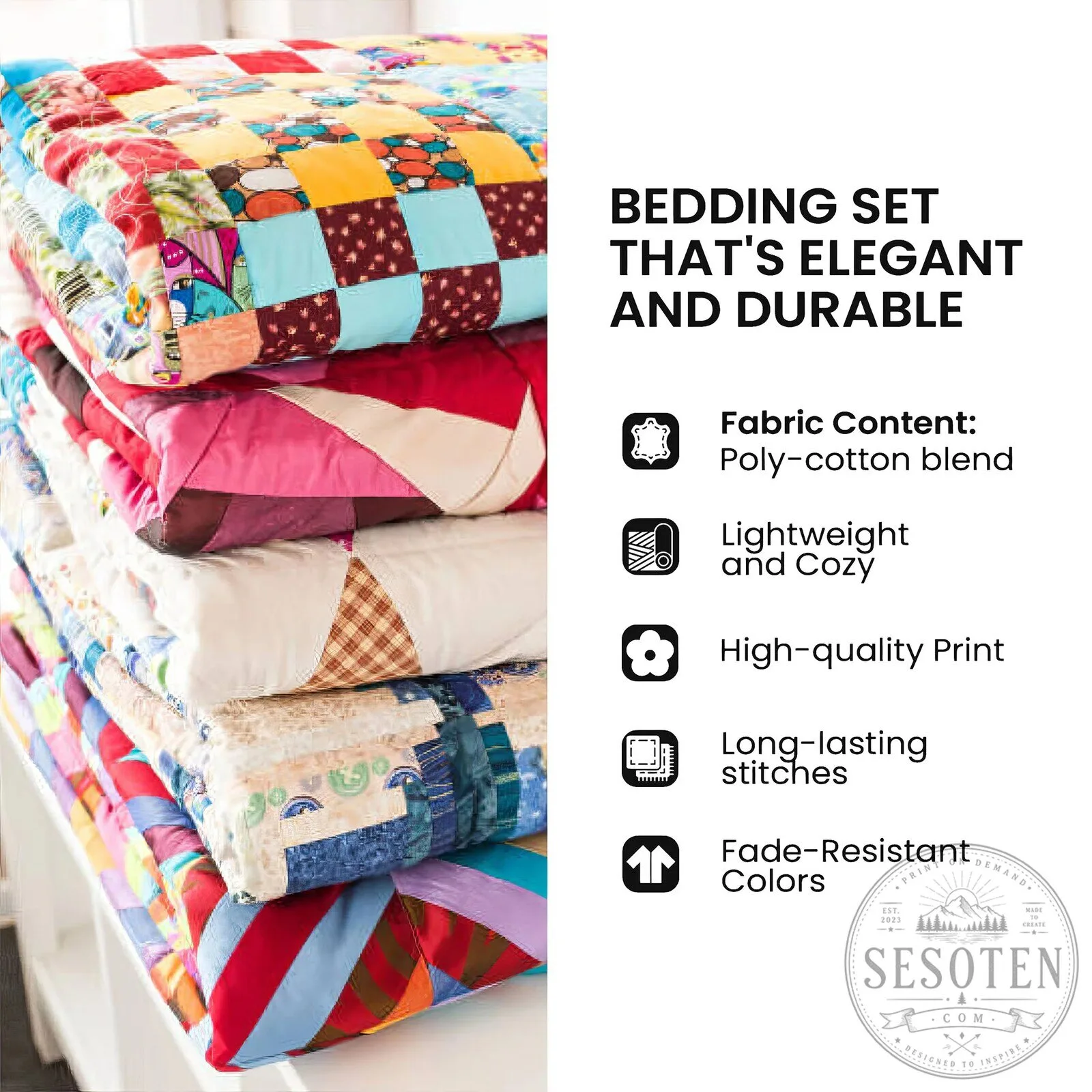 Jesus is the Reason for the Season Christmas Nativity Quilted Bedding Set 9 Jesus is the Reason for the Season Christmas Nativity Quilted Bedding Set