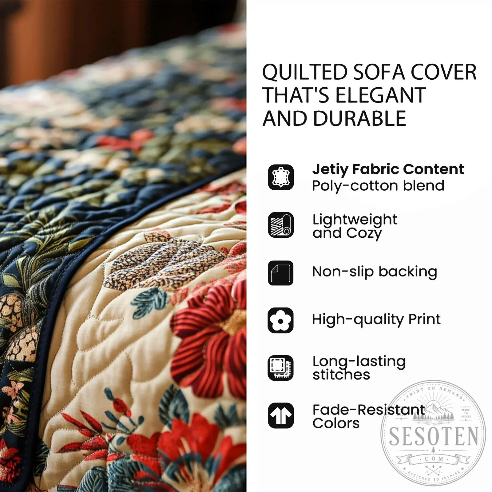 Midnight Christmas Express Quilted Sofa Cover for Holiday Home Decor 18 Midnight Christmas Express Quilted Sofa Cover for Holiday Home Decor