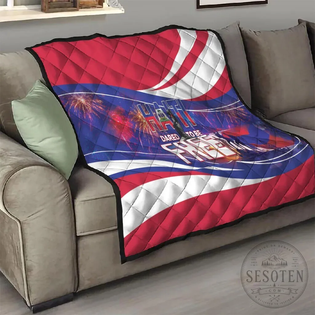 Haiti Independence Day Dared To Be Free Haitian Pride Patriotic Quilt 10 Haiti Independence Day Dared To Be Free Haitian Pride Patriotic Quilt