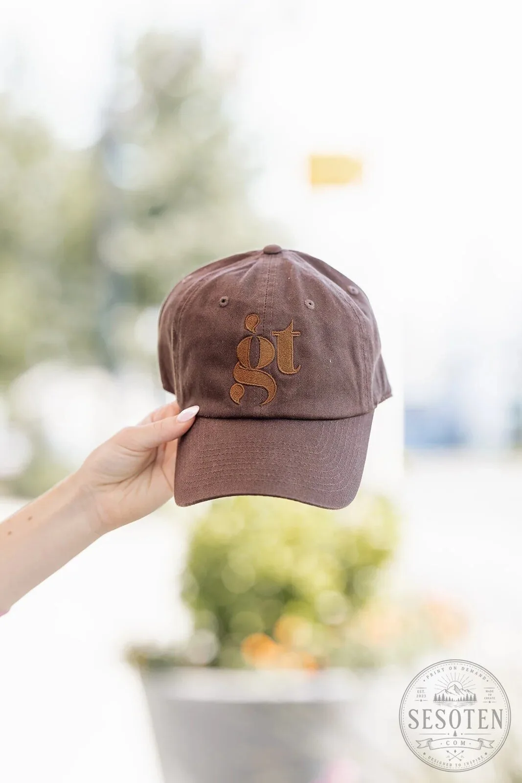 Girl Tribe Logo Espresso Brown Adjustable Baseball Cap Hat