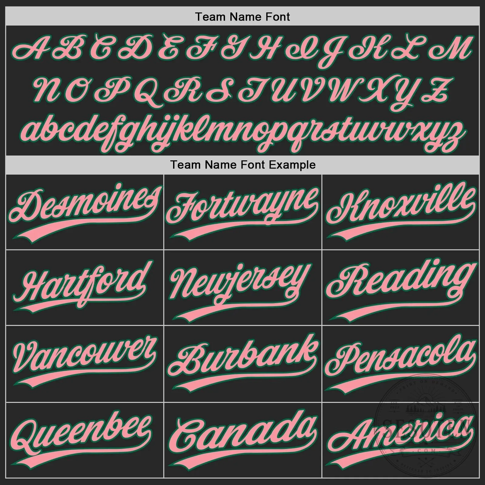 Custom Black Kelly Green Pink Authentic Baseball Jersey with Your Name and Number 10 Custom Black Kelly Green Pink Authentic Baseball Jersey with Your Name and Number