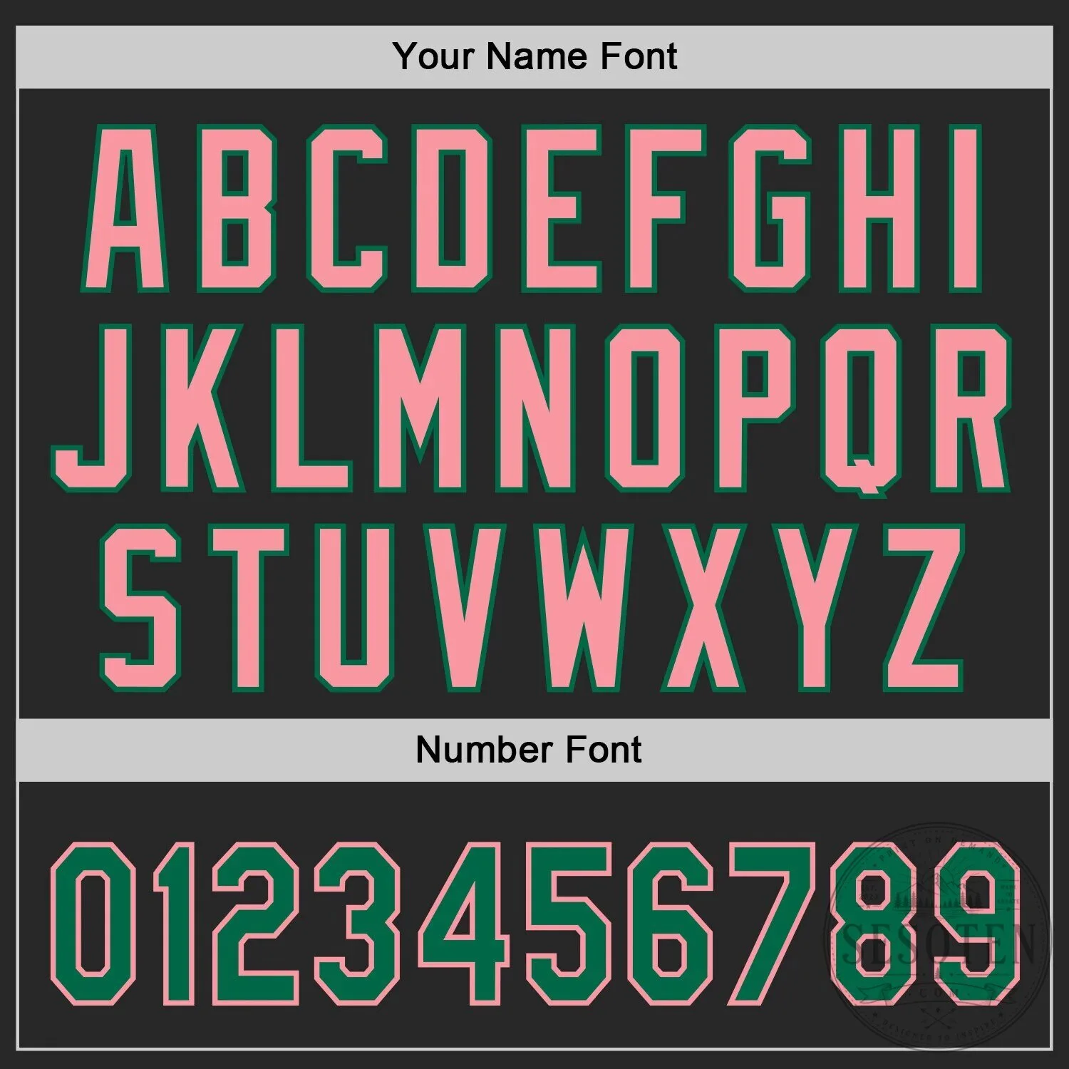 Custom Black Kelly Green Pink Authentic Baseball Jersey with Your Name and Number 11 Custom Black Kelly Green Pink Authentic Baseball Jersey with Your Name and Number