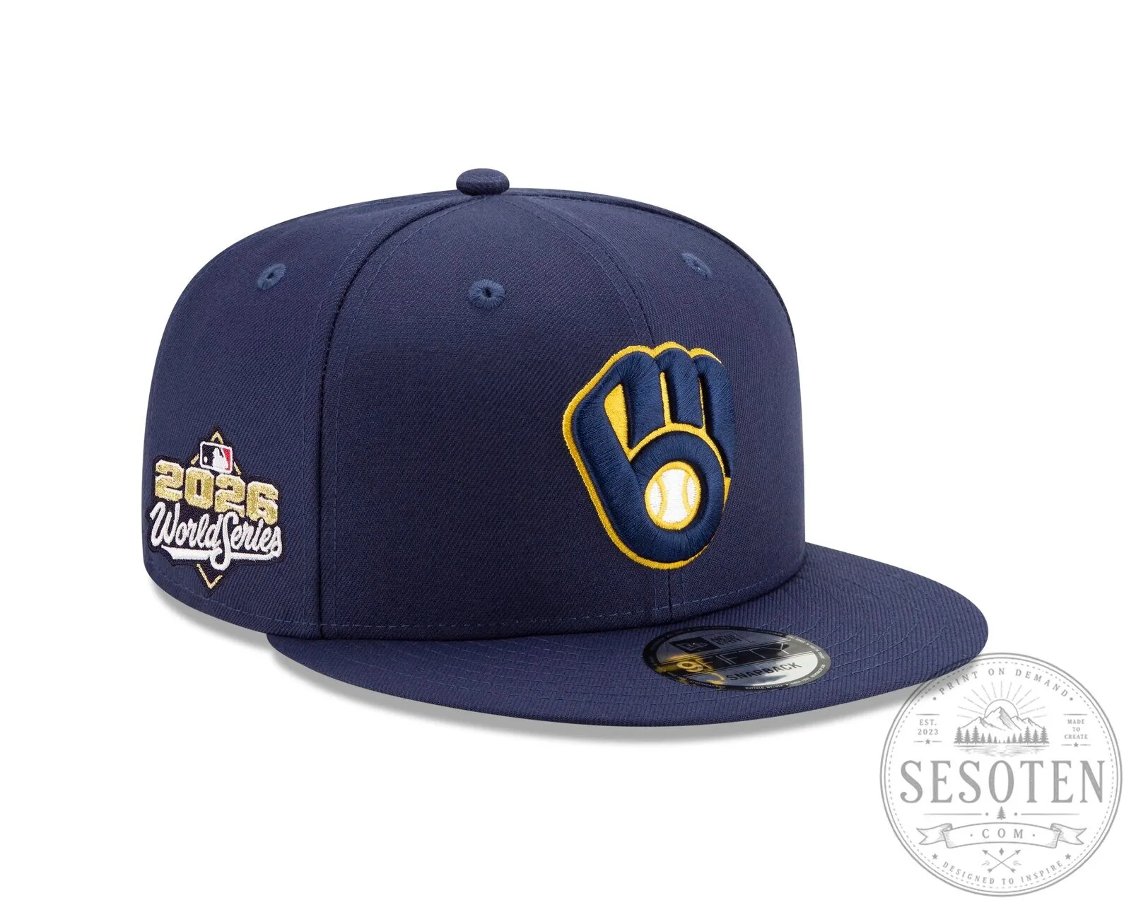 Milwaukee Brewers 2026 World Series Navy Blue Snapback Cap Hat 7 Milwaukee Brewers 2026 World Series Navy Blue Snapback Cap Hat