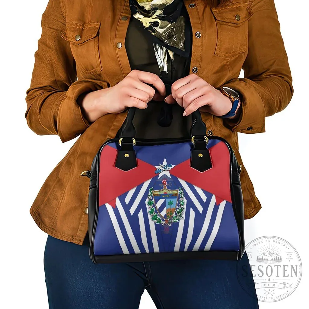 Cuba Flag Cuban Trogon Coat of Arms Shoulder Handbag for Women 13 Cuba Flag Cuban Trogon Coat of Arms Shoulder Handbag for Women