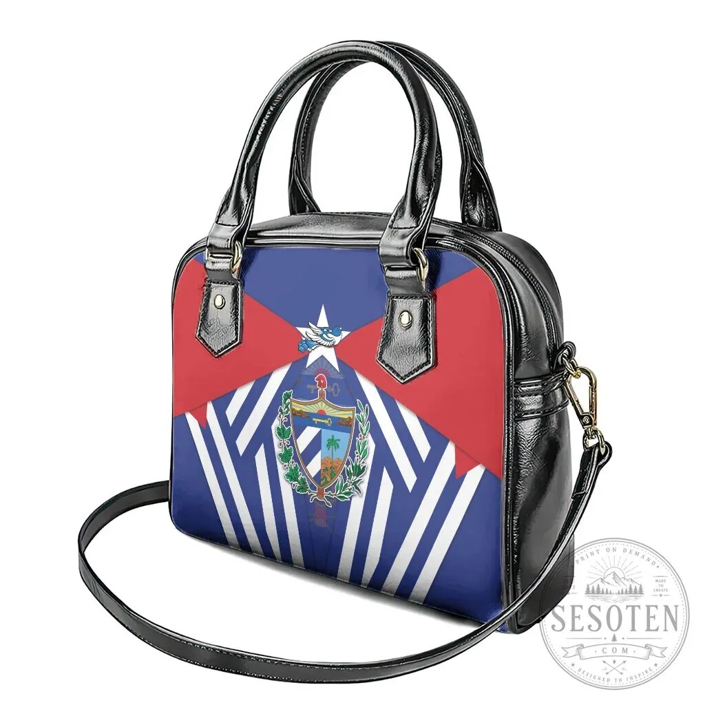 Cuba Flag Cuban Trogon Coat of Arms Shoulder Handbag for Women 14 Cuba Flag Cuban Trogon Coat of Arms Shoulder Handbag for Women