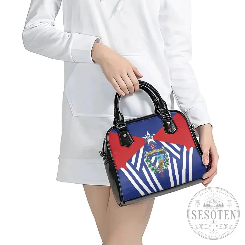Cuba Flag Cuban Trogon Coat of Arms Shoulder Handbag for Women 15 Cuba Flag Cuban Trogon Coat of Arms Shoulder Handbag for Women