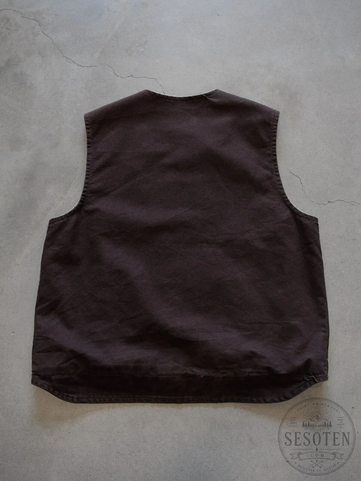 Vintage Carhartt Sherpa-Lined Vest Brown Full Zip Workwear Outerwear 10 Vintage Carhartt Sherpa-Lined Vest Brown Full Zip Workwear Outerwear