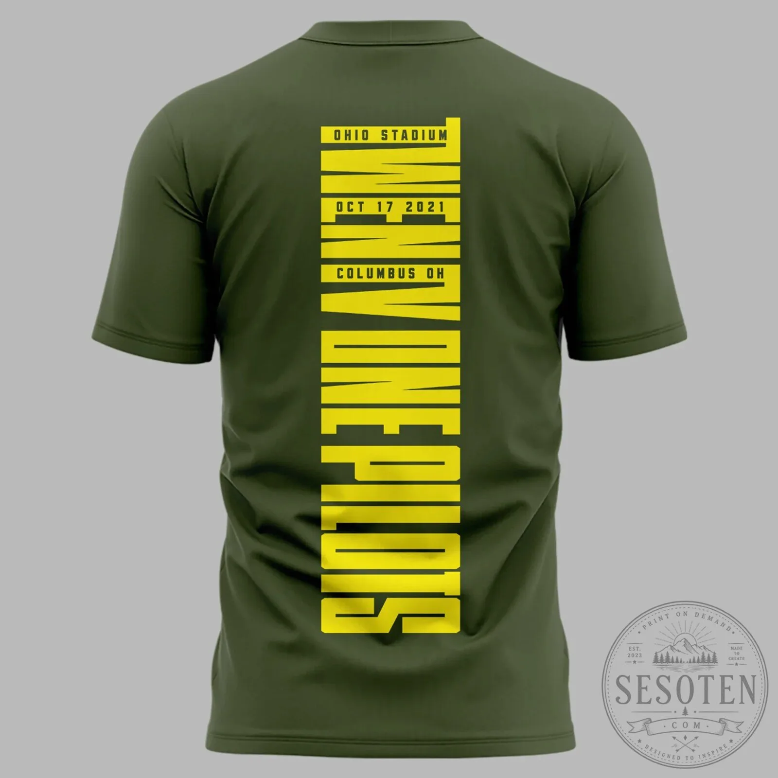 Concert Tour T-Shirt for Twenty One Pilots at Ohio Stadium on October 17, 2026 7 Concert Tour T-Shirt for Twenty One Pilots at Ohio Stadium on October 17, 2026