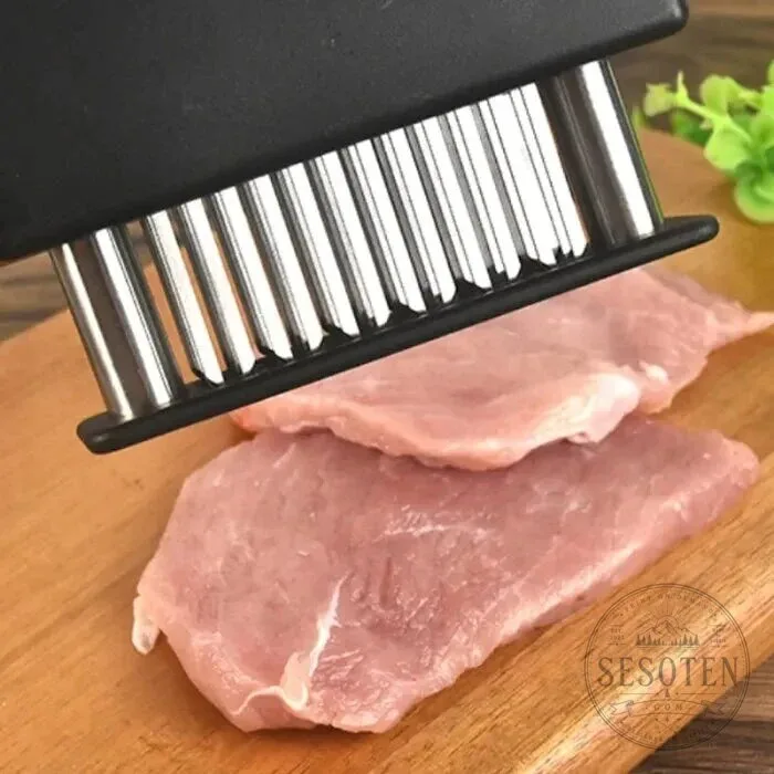 Professional 48-Blade Stainless Steel Meat Tenderizer Tool for Kitchen Cooking 25 Professional 48-Blade Stainless Steel Meat Tenderizer Tool for Kitchen Cooking