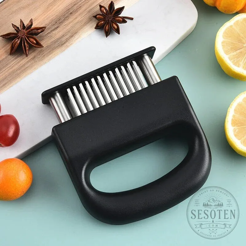 Professional 48-Blade Stainless Steel Meat Tenderizer Tool for Kitchen Cooking 26 Professional 48-Blade Stainless Steel Meat Tenderizer Tool for Kitchen Cooking