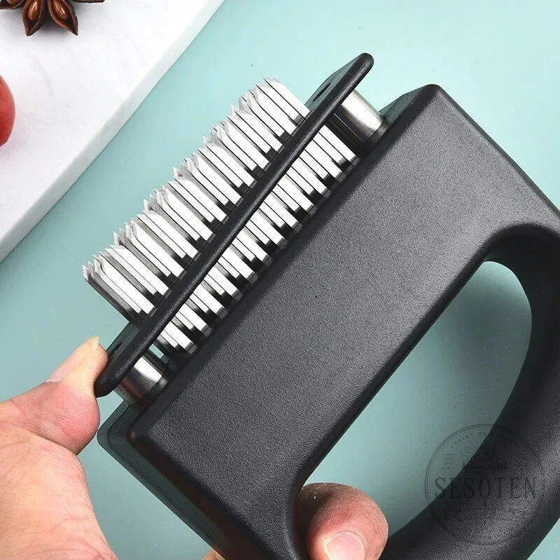 Professional 48-Blade Stainless Steel Meat Tenderizer Tool for Kitchen Cooking 28 Professional 48-Blade Stainless Steel Meat Tenderizer Tool for Kitchen Cooking