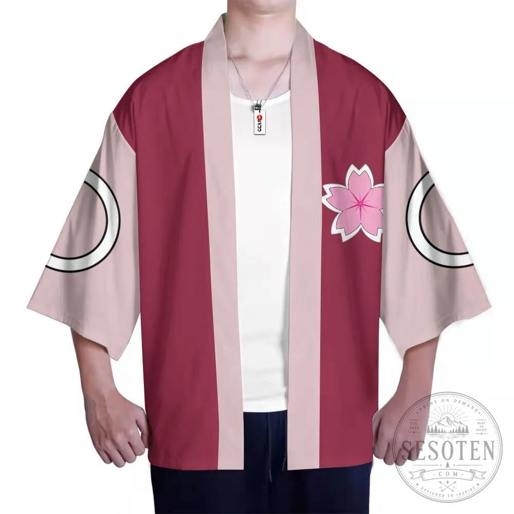 Naruto Haruno Sakura Anime Character Kimono Cardigan Jacket 10 Naruto Haruno Sakura Anime Character Kimono Cardigan Jacket