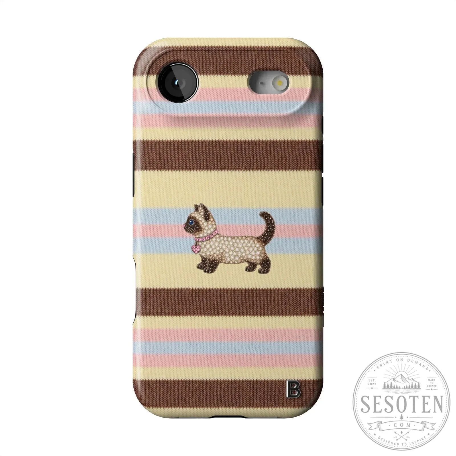 Cute Kitten Striped Pattern iPhone Case for Apple Smartphone Protection 13 Cute Kitten Striped Pattern iPhone Case for Apple Smartphone Protection