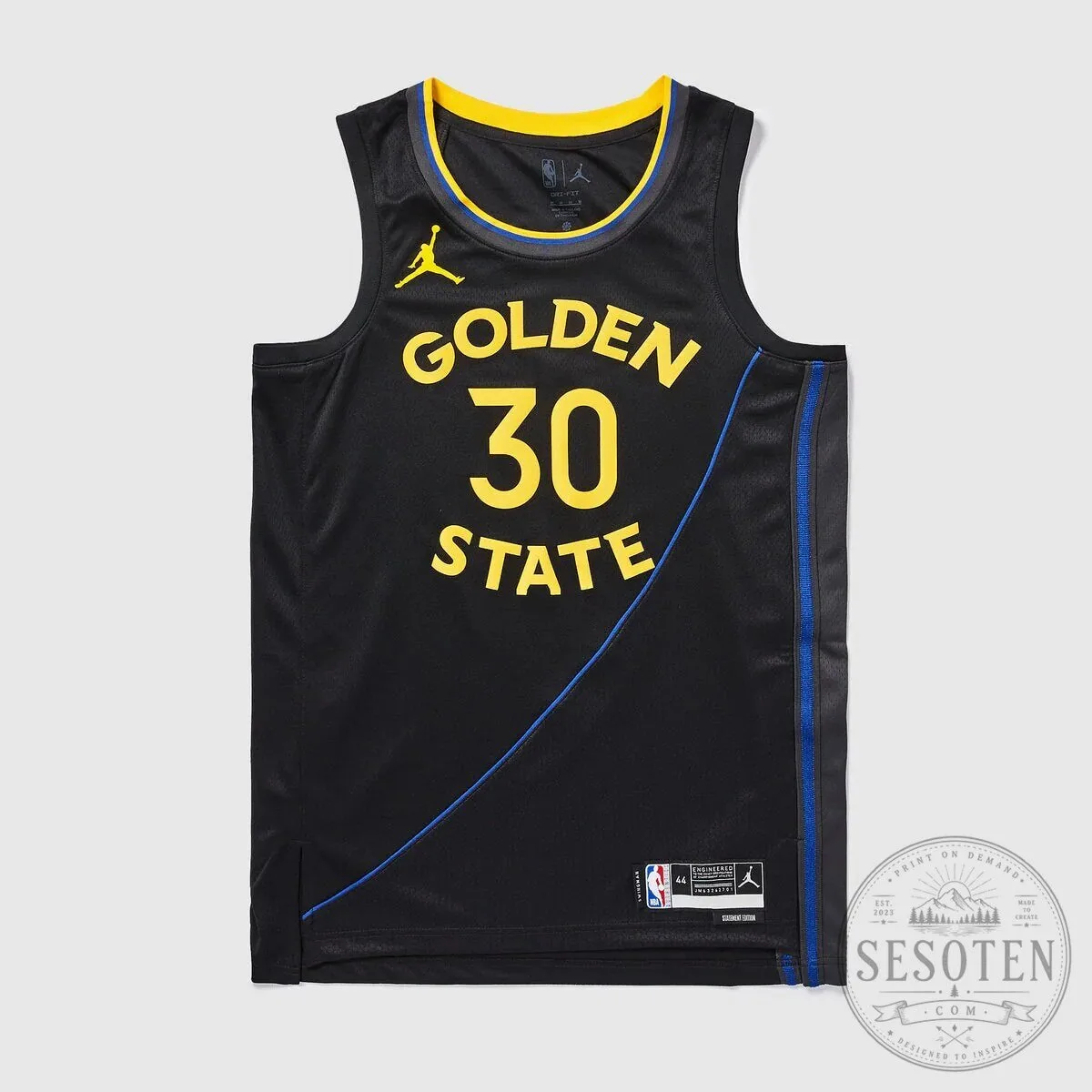 Black Basketball Jersey of Stephen Curry for Golden State Warriors
