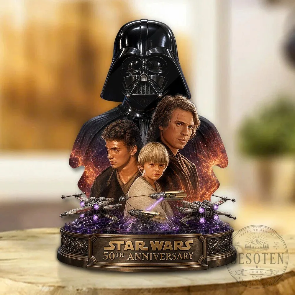 Star Wars 50th Anniversary Darth Vader Anakin Skywalker Custom Acrylic Plaque